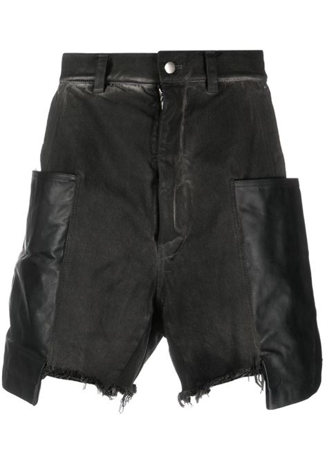 Black Stefan panelled cargo shorts - men RICK OWENS | RR01D3322DKBWLY789909